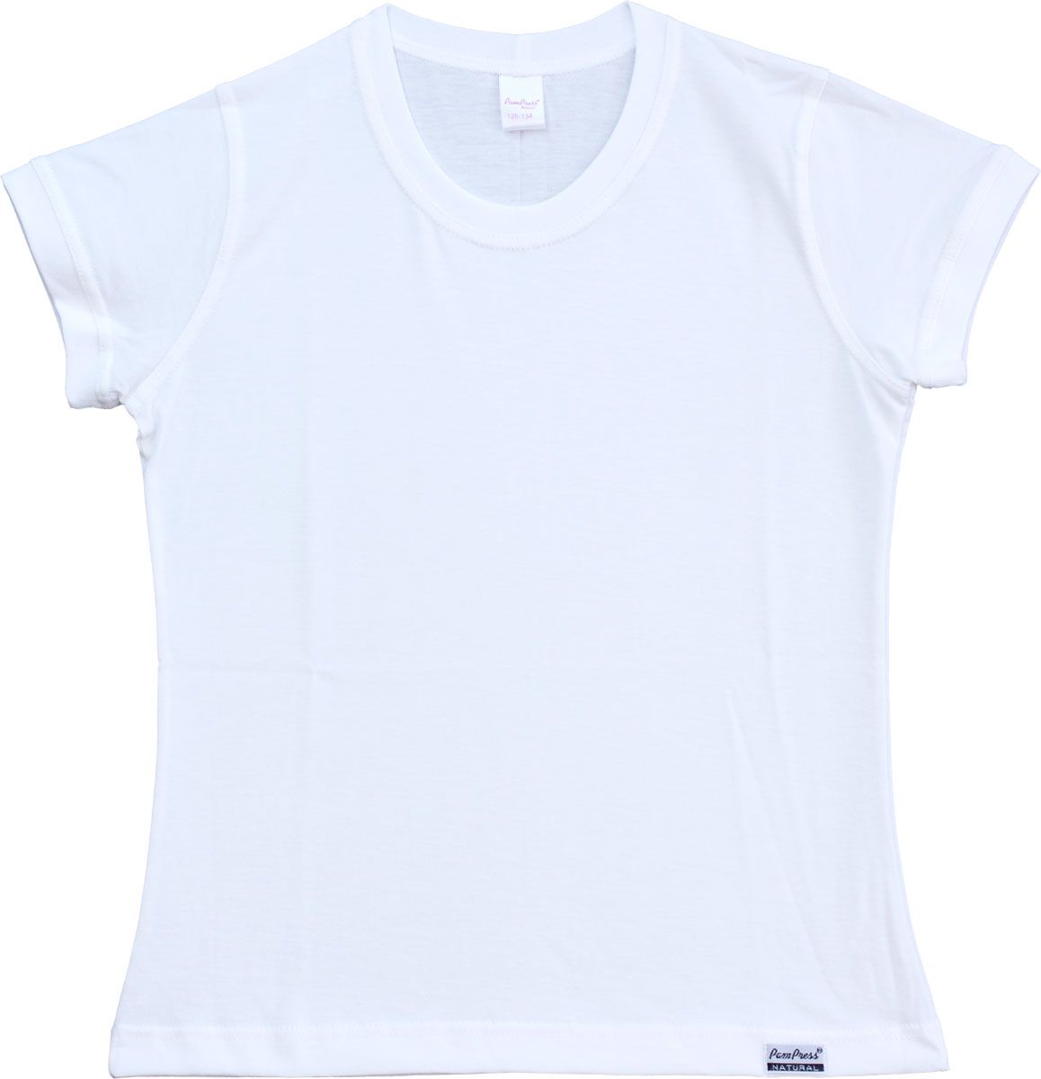 Lányka rövid ujjú póló (fehér-szűkített) /RPPAM30114/