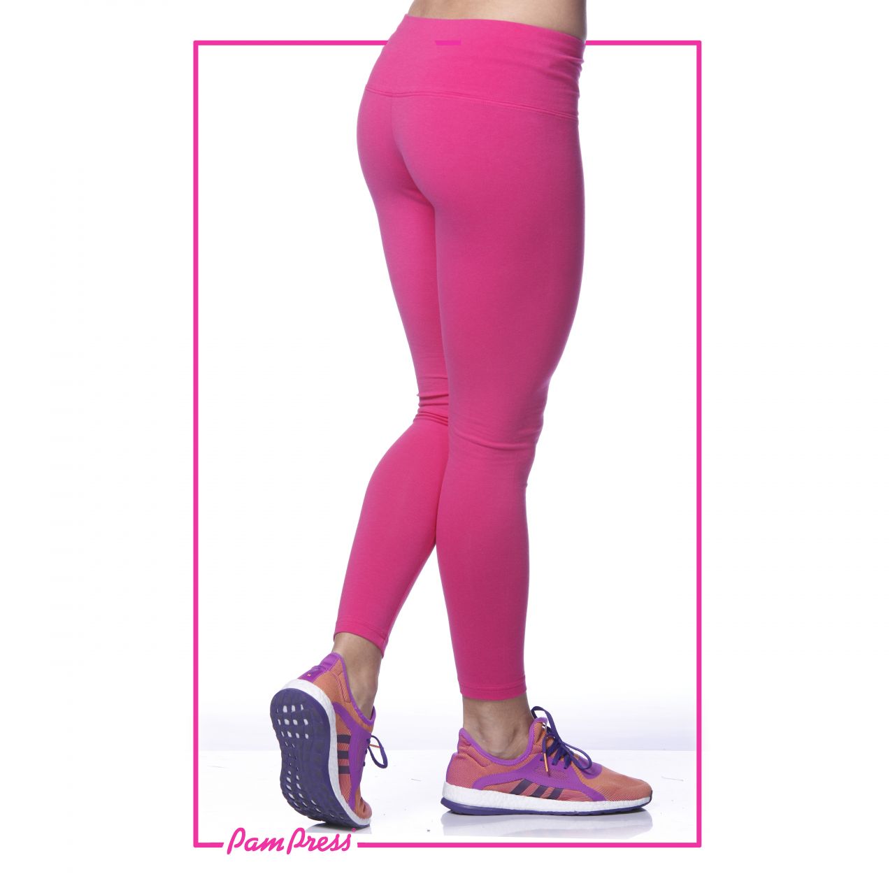 Női leggings (pink) /LNPAM00142/